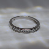925 Sterling Silver Ring Clear Cubic Zirconia https://lightningjewelry.com