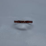925 Sterling Silver Ring Red Garnet Cubic Zirconia https://lightningjewelry.com